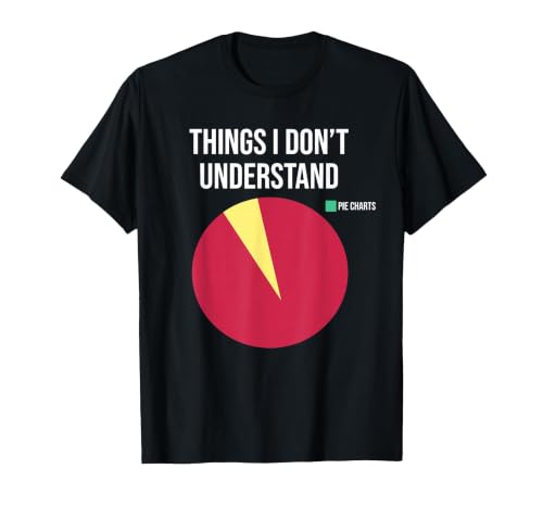Funny Pie Chart Meme T-Shirt, Men, Black, Small