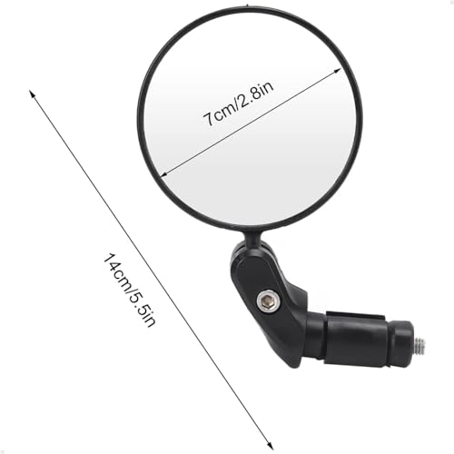 Kit 2 Peças Espelho Retrovisor Giratório 360° Lorben Bike Guidão Bicicleta Articulado Segurança-GT63
