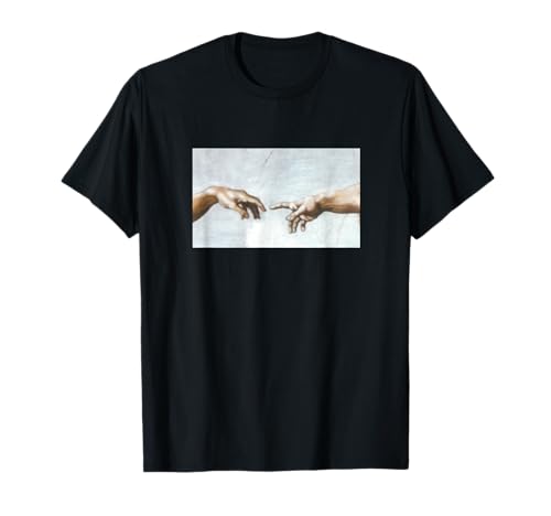 Creación de Adam de Michelangelo artistas. Camiseta