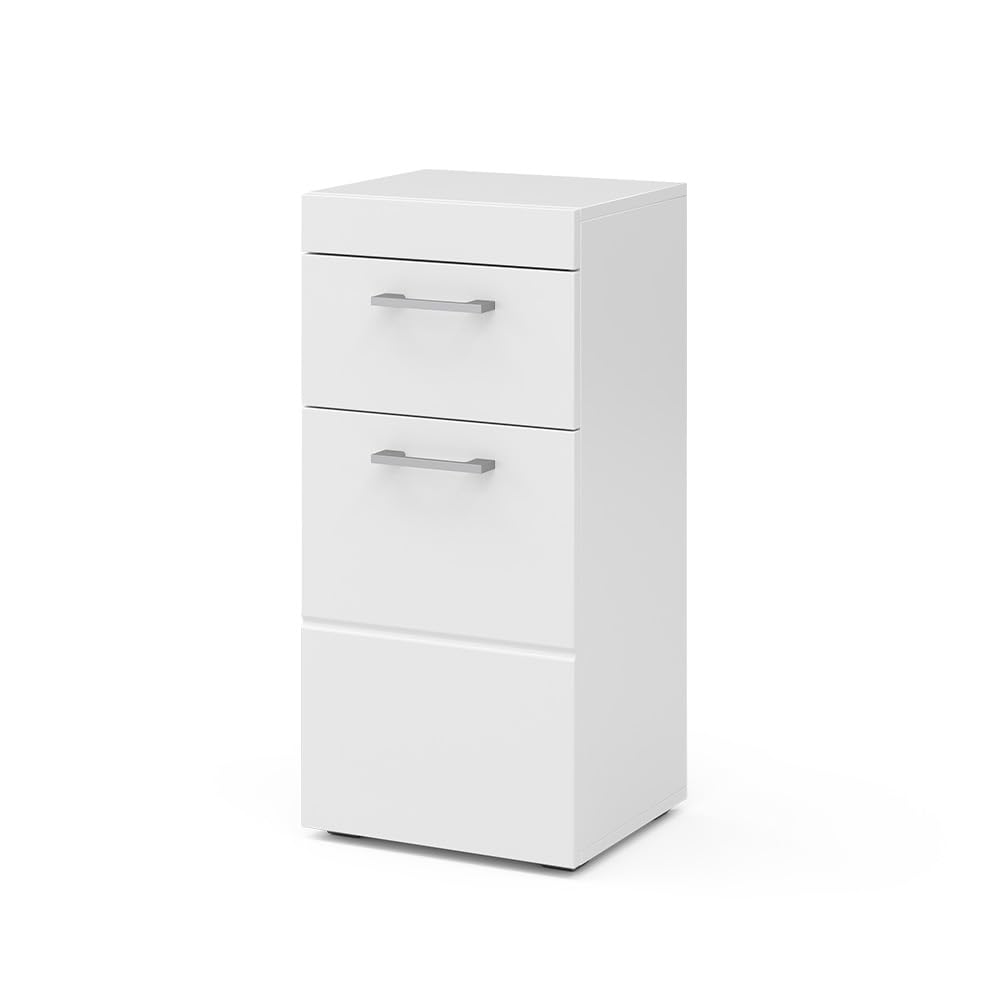 Vicco Midi cabinet Luna, White, 37 x 79 cm