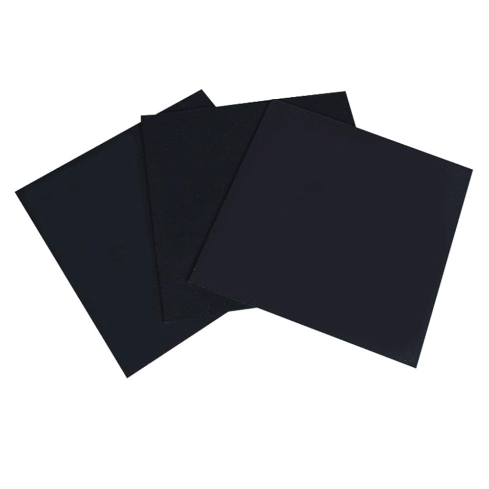 5 láminas de plástico for exposiciones y proyectos de decoración de tiendas, tablero de PVC blanco y negro for manualidades, paneles de PVC de 300 x 300 mm (blanco, 1 x 300 x 300 mm)(Black,0.4x300x300