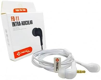 Fone de Ouvido Slim 999 Intra-Auricular PMCELL FO-11 Basico Branco |  Amazon.com.br