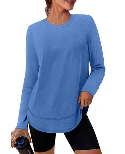 Workout Tops for Women Long Sleeve Uv Sun Protection UPF Clothing Rash Guard Moisture Wicking...