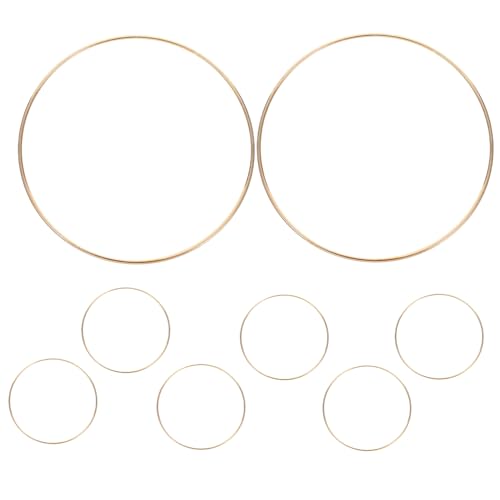 RORPOIR 8 Piezas Aros de Hierro para Manualidades para Captadores de Sueños y Decoraciones de Macramé Diseño Elegante y para Proyectos de Bricolaje y Guirnaldas