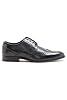 Thomas Crick Banks 'Brogue' Derby Formal Men's Shoes, Comfortable, Durable, Stylish, Classic Premium Leather Shoes with Classy Embroidered Upper Black #1