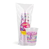 Glad for Kids My Little Pony Clear Plastic Cups 16oz 36ct - Disposable Cups with My Little Pony Designs, 36 Count - Strong and Sturdy Plastic Cups for All Occasions, Pony & Unicorn Designs, 16 Ounces