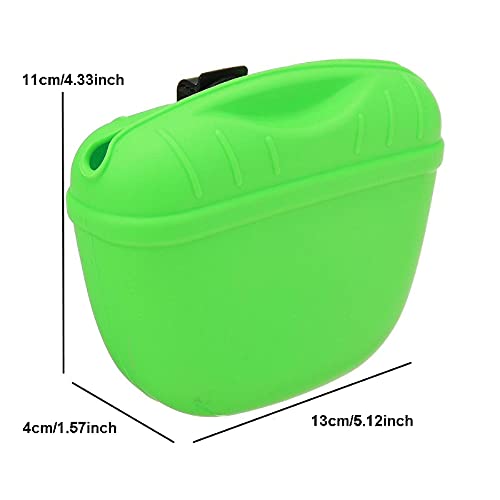 SEIWEI Bolsa de petiscos para cães para treinamento de silicone, fechamento magnético com abertura p