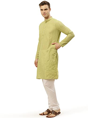 Image of Jompers Men's Embroidered Straight Kurta Pyjama Set.