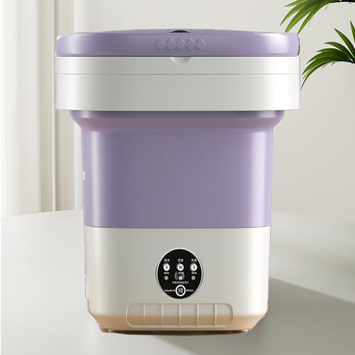 TEMU-SC 16L Mini lavadora portatil con centrifugado, Lavadora pequeña para Ropa de Bebé, Ropa Interior o Artículos Pequeños, Dormitorio, Camping, Lavandería de Viaje RV[Clase de energética A]