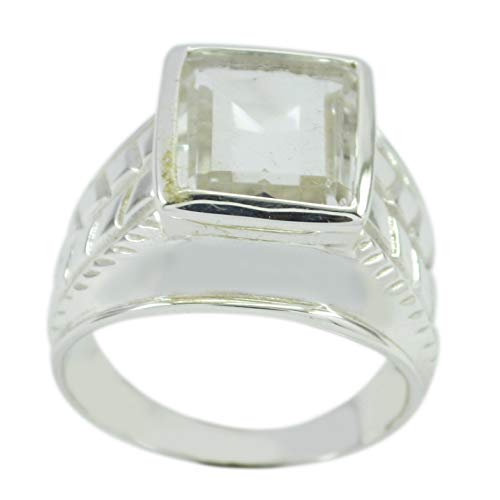 Bague argent 925 cristal de quartz blanc naturel femme RIYO
