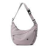 bolso mediano hombre Diseño versátil: bolsa cruzada en forma de media luna adecuada tanto para hombres como para mujeres, perfecta para el uso diario y viajes con su estética casual pero elegante