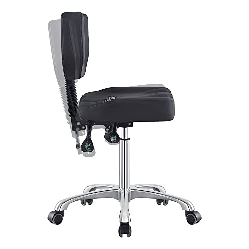 Dir Medical Stool Dentist Salon Roller Technician Stool With Wheels Cadence In Black #TOP5