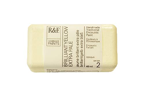 R&F Encaustic Paint, 40Ml, Brilliant Yellow Extra Pale #TOP9
