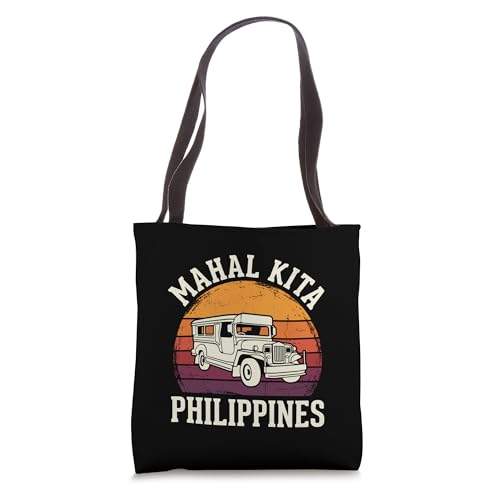 Mahal Kita Philippines Proud Filipino Heritage Pinoy Jeepney Tote Bag