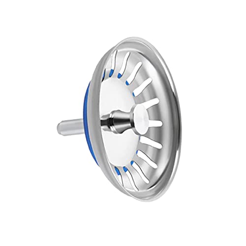 Tapón colador para fregadero de acero inoxidable 80mm 2 unidades miniatura 3