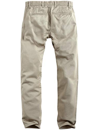 Image of Match Mens Regular-Fit Casual Flat Front Chino Pants