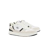 Lacoste Women's T-Clip Set Sneaker, Dark Green/White, 6