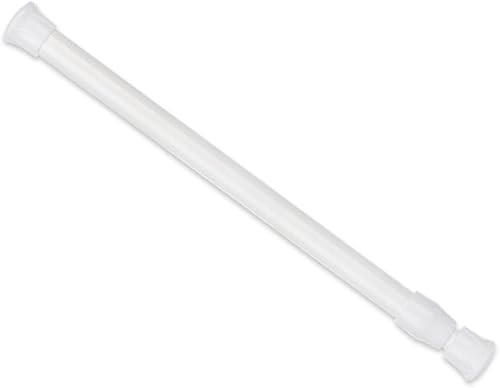 Miniatura 5 de Barra de cortina Poste De Riel De Cortina De Tensión De Gasa De Red Telescópica Extensible, Ajustable, Multiusos, Cargado Con Resorte, Para Cortina