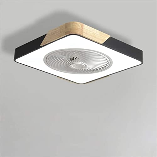 Ventilador de techo con luz, Dagea Ventilador de Techo LED, con Control Remoto de Iluminación y Control de Aplicación, Ultrafino Invisible Silencioso con 3 Velocidades de Viento Regulable Luz de Techo