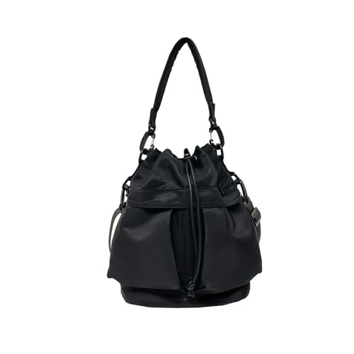 Lightweight Drawstring Nylon Crossbody Bag