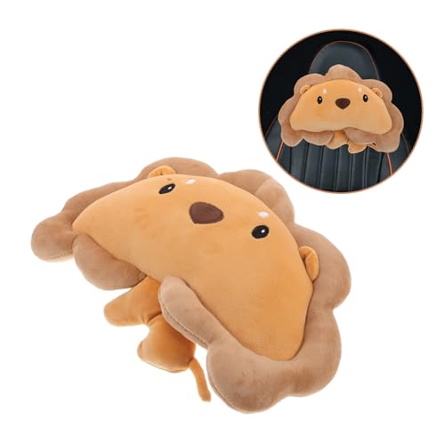 Almohada de viaje cuello león cojín para auto 33x23x9 cm miniatura 7
