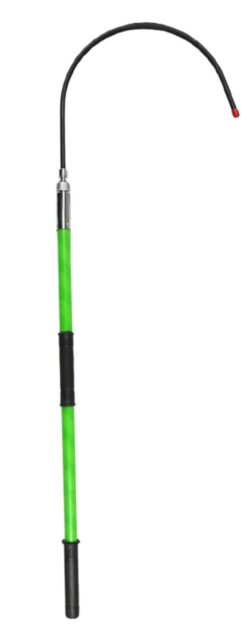 High Voltage Insulated Hook Hotstick - 3.5 FT to 10 FT Lightweight Electrical Tool(Green,9.8ft)