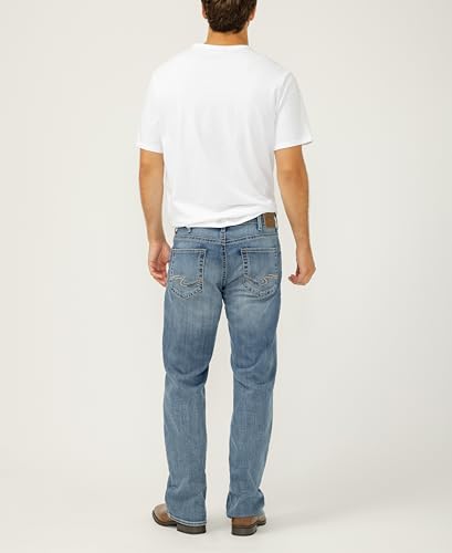 Image of Silver Jeans Co. Men's Zac Relaxed Fit Straight Leg Jean - Legacy