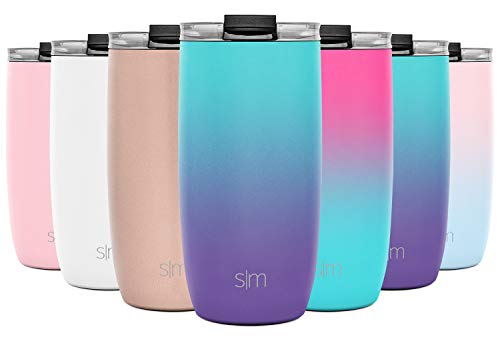 Simple Modern 16oz Voyager Travel Mug Tumbler w/Clear Flip Lid & Straw