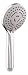 Produktbild 'aquaSu® Handbrause Laurea mit 5 Strahlarten | rund | chrom | mit 10 cm großer Sprayplatte | Strahlarten-Umstellung per Dreh | Wassersparfunktion | Antikalk-Noppen | Standard-Gewinde in 1/2 | 72169 1