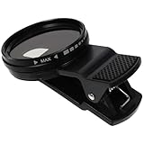 TIDTALEO Universeller 37mm Handy Objektivfilter Nd2 400 Clip On Fotofilter aus Aluminiumlegierung Kompakt und Installieren für Bewegte Fotografie