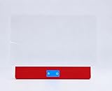 14Inch LED Drawing Board for Kids, 16" Glow Neon Light Up Tablet with 8 Colors 3 Dynamic Light Modes, Acrylic Dry Erase Board with 7 Markers, Birthday Christmas Toy Gifts for Boys Girls Red/Blue