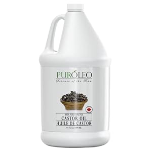 PUROLEO-Castor-Oil-64-Fl-Oz1900-ML-Made-in-Canada-Hair-Lash-Beard-Eyelashes-Eyebrow-Oil-Jamaican-Black-castor-oil-for-brow-lashes-Make-eyelash-serum-hair-serum-for-dry-hair-and-frizzy-huile-de-ricin-p