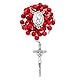 Mondo Cattolico Rosenkranz Perlen katholisch für Frauen und Männer aus dem Vatikan, 5 Jahrzehnte Rosenkranz in Papst Johannes Paul II. Rosenblätter – perfekte katholische Geschenke