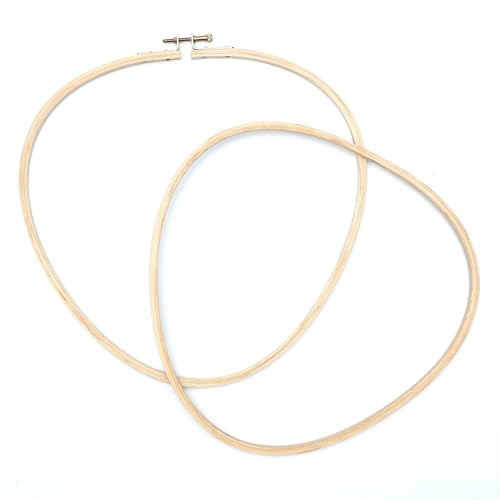 Image of Embroiderymaterial Embroidery Hoop Ring Frame for Cross Stitch Craft Sewing and Embroidery Purpose Triangle Shape(9.87x10 Inch, 1 Pieces)
