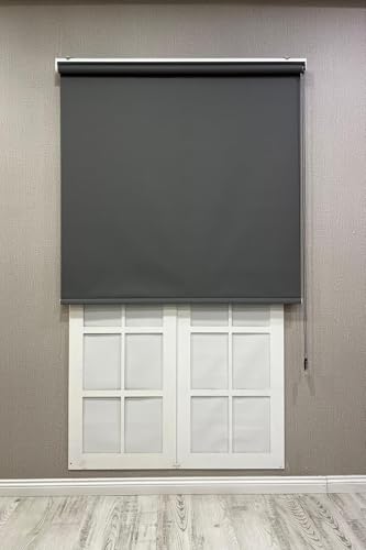 Stor Perde Ithal Mat Polyester P1090, Gri, 110 x 200