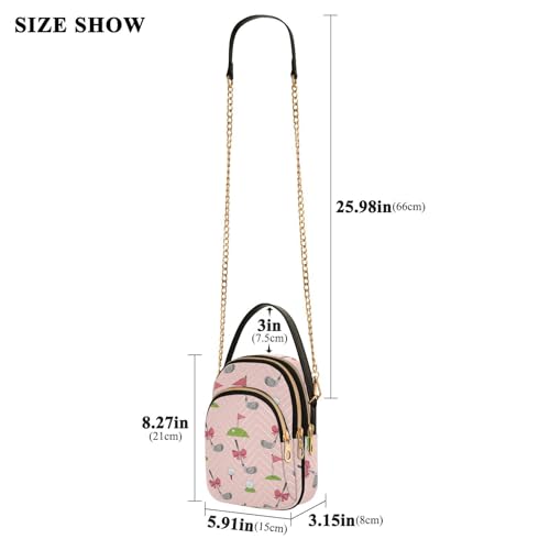 Image of MCHIVER Golf Crossbody Bag for Women Cell Phone Purse Wallet with Removable Chain Shoulder Handbag