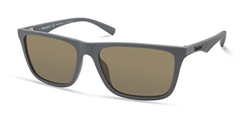 Timberland Men's TBA9264 Polarized Rectangular Sunglasses