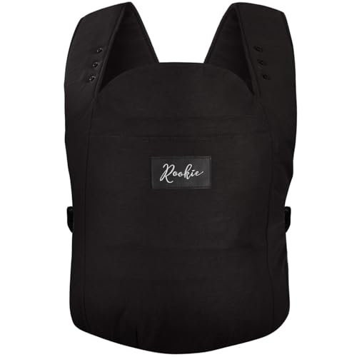ROOKIE Babytrage Premium - Schnell & einfach angelegt - Bequeme Baby Trage...