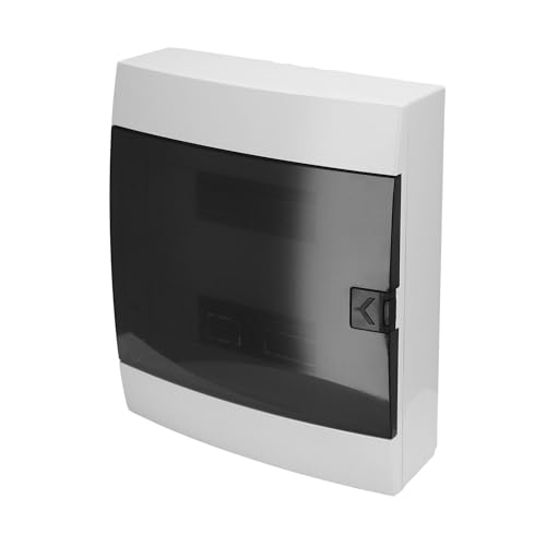 Quadro Elettrico da Parete 2 File per 24 Moduli 112,5x286x340,5 mm IP40 – Bianco Scatola di Distribuzione in ABS – Centralino per Impianti Elettrici da Interno – Horoz Electric