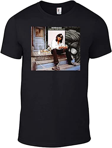 Rodríguez Coming Reality Sixto Searching Sugar Cold Fact Vinyl Men T-Shirt Graphic Mens Cotton Casual Black Tee Shirt, Negro , S