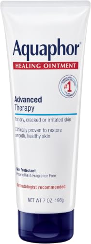 Image of Aquaphor Healing Ointment Advanced Therapy Skin Protectant, Dry Skin Body Moisturizer, 7 Oz Tube (Pack of 12)