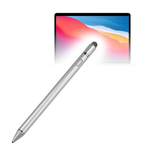 BoxWave Stylus Pen Compatible with Apple MacBook Air (13-inch M1 2020) - AccuPoint Active Stylus, Electronic Stylus with Ultra Fine Tip - Metallic Silver