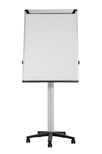 Bi-Office Earth - Umweltfreundliches Mobiles Flipchart mit Aluminiumrahmen, Magnetisch, 70 x 100 cm Tafel