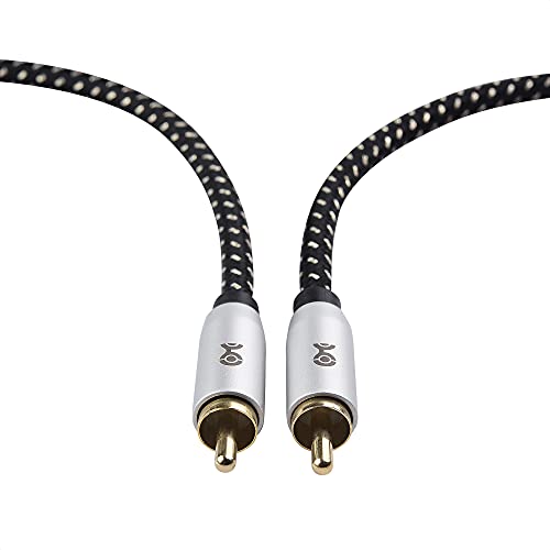 Câble pour subwoofer blindé Cable Matters, double câble coaxial numérique 1.8m anti-interférence - 5