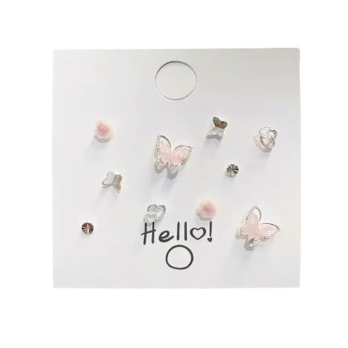 Sweet Cool Zirconia Earrings 2024 New Summer Studs Ear Earrings Versatile Sensibility R5P3 Design Butterfly Fringed