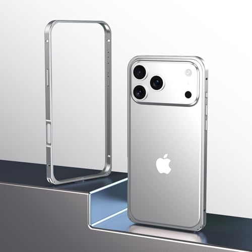Coque en métal iPhone 16 Plus argent rigide au design épuré