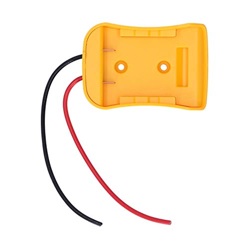 SALUTUYA Adaptador de montagem de bateria estável ABS amarelo adaptador de bateria para Dewalt com o