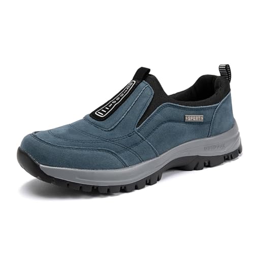 ZEPYFXIT Scarpe Ortopediche Uomo Scarpe da Passeggio con Supporto per L'Arco Plantare All'aperto Antiscivolo Scarpe da Trekking Scarpe da Escursionismo(Blu,43 EU)
