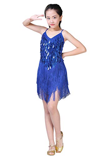 Jupe de danse latine étincelante avec coupe fluide pour ballet et rumba