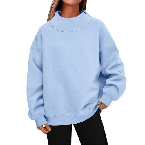 Mock Neck Sweatshirt For Women | Oversized Turtleneck Sweater